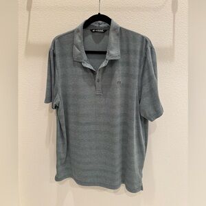 Travis Mathew Charcoal Polo golf Shirt size xl